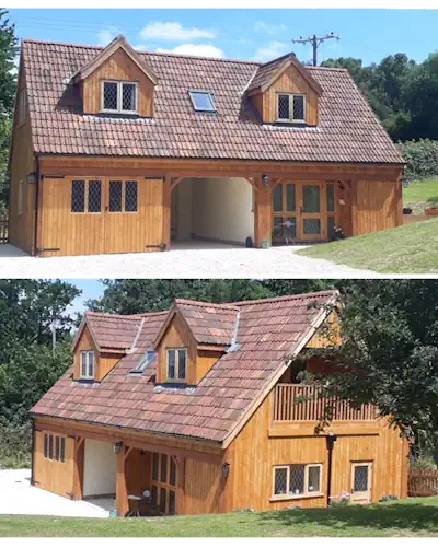 British Larch Shadow Gap Cladding