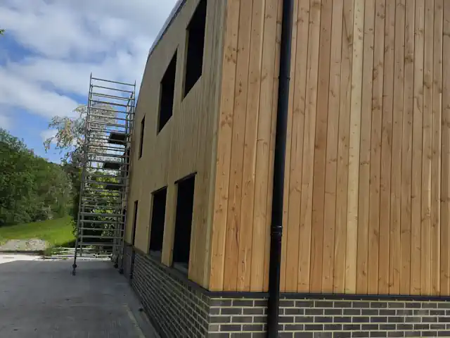 British Larch Shadow Gap Cladding